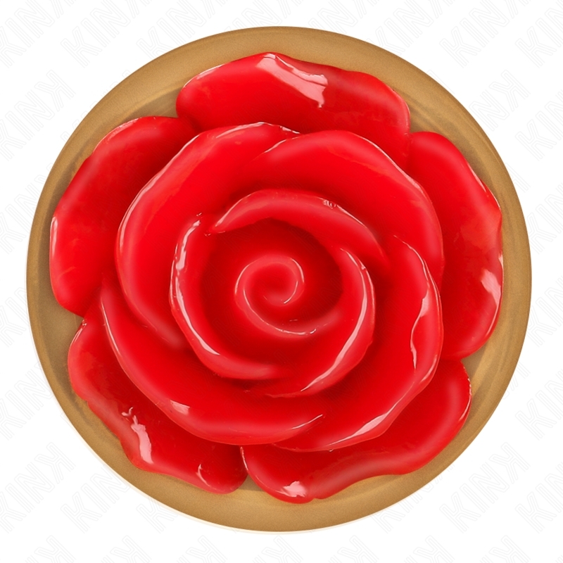 Tapón anal con rosa decorativa