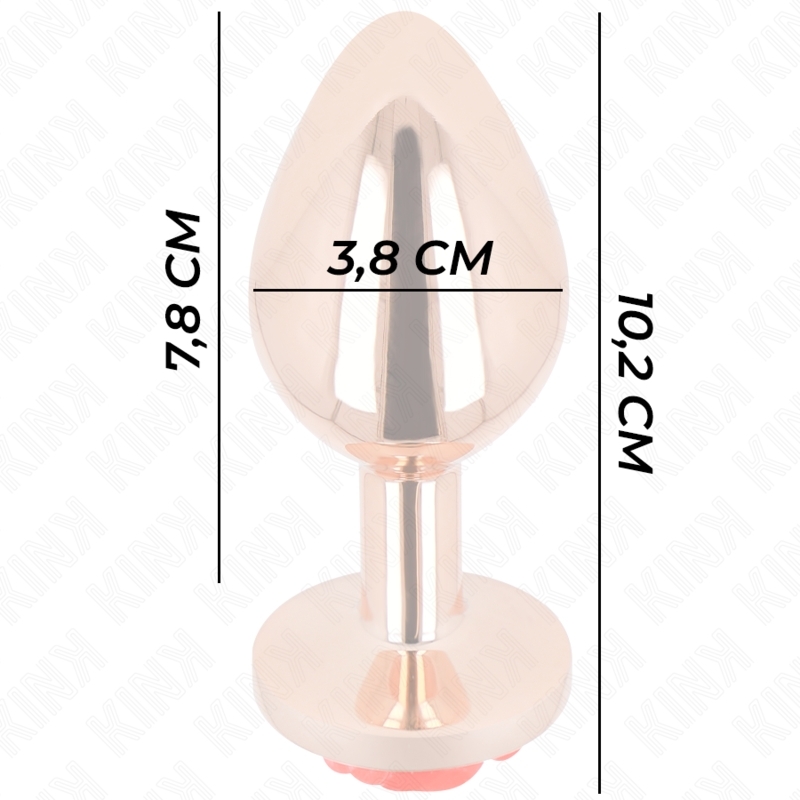 Tapón anal con rosa decorativa