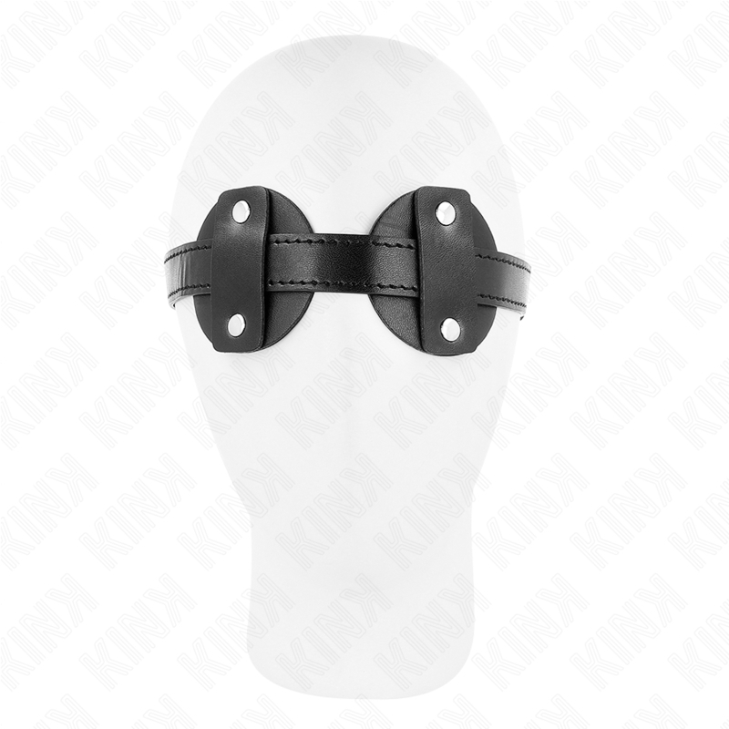 Antifaz BDSM redondo con parche de 5,9 cm y ajuste de 40,5 x 67 cm