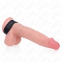 Anillo de pene de cuero con cierre de velcro 20 x 2 cm