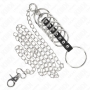 Set de 7 anillos de pene metálicos con cadena 3,8-5 x 100 cm