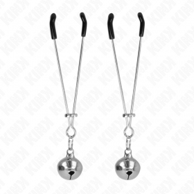 Pinzas para pezones con cascabel fino 7 cm