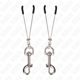 Pinzas para pezones con gancho de 7 cm