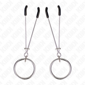 Pinzas para pezones con anilla de 7 cm