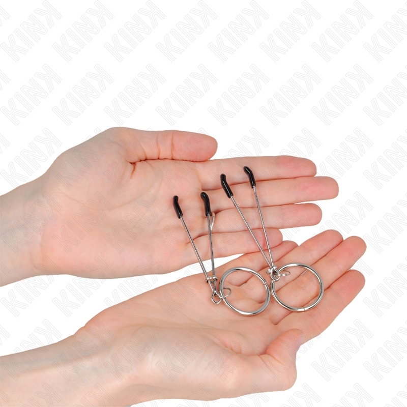 Pinzas para pezones con anilla de 7 cm