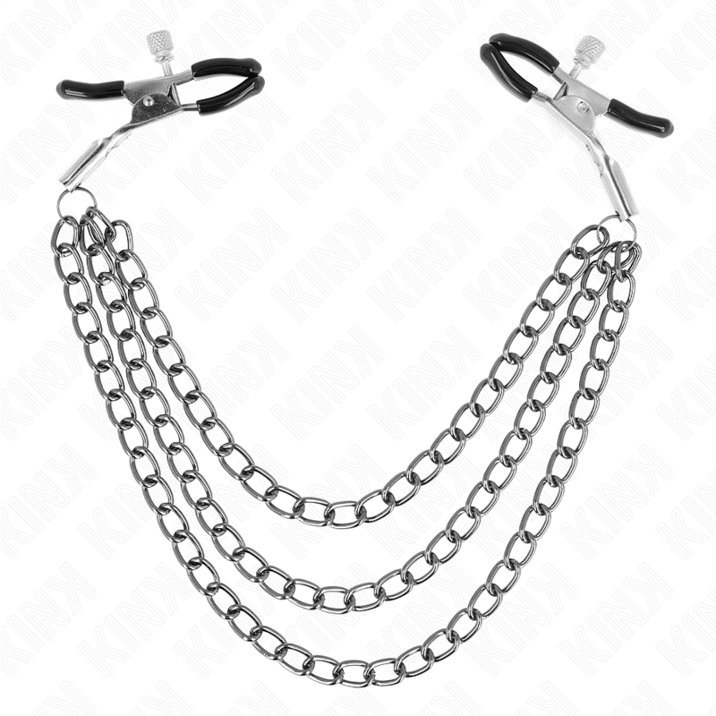 Pinzas para pezones con 3 cadenas 20/23/28 cm
