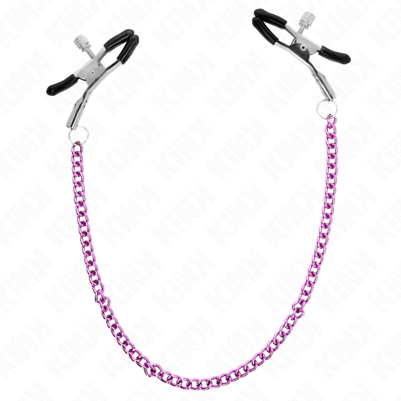 Pinzas para pezones rosas con cadena 30 cm