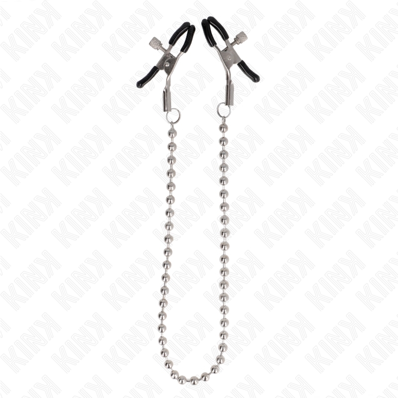Pinzas para pezones con cadena de bolas 30 cm