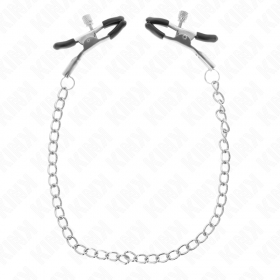 Pinzas para pezones con cadena fina de 30 cm