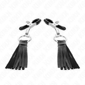Pinzas para pezones con borlas de polipiel 6 cm