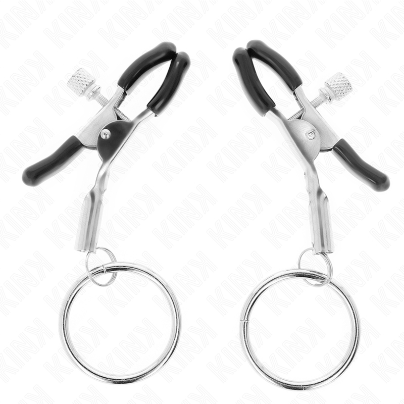 Pinzas para pezones con anilla de 6 cm