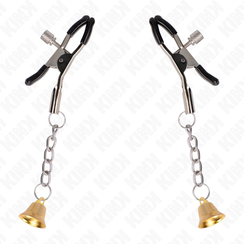 Pinzas para pezones con colgante de campana 6 cm