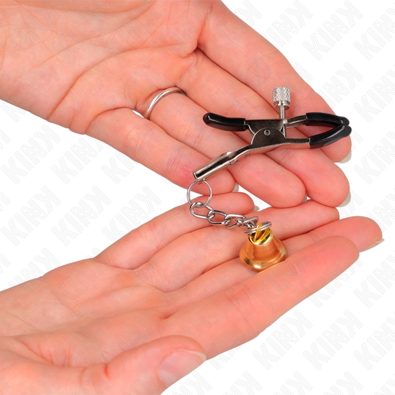 Pinzas para pezones con colgante de campana 6 cm