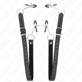 Set de 4 pinzas para clítoris ajustables 34-48 cm