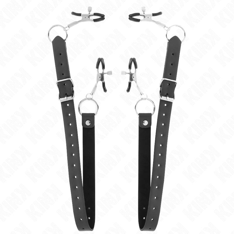 Set de 4 pinzas para clítoris ajustables 34-48 cm