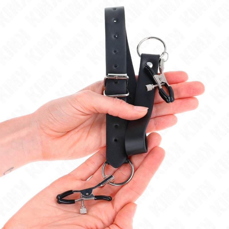 Set de 4 pinzas para clítoris ajustables 34-48 cm