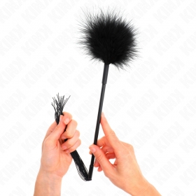 Fusta de silicona con plumas para cosquillas 47 cm