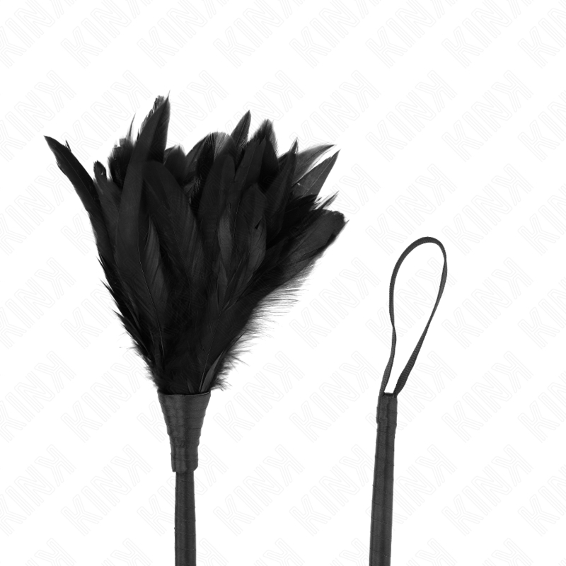 Plumero de plumas de pollo con forma de cuerno 36 cm