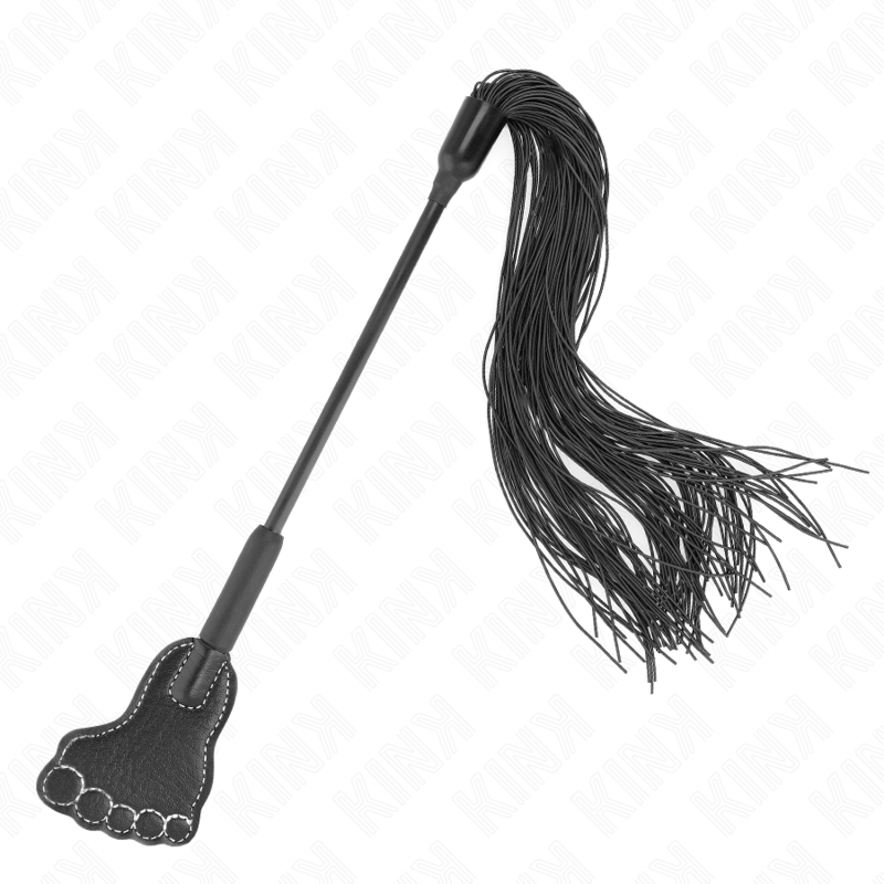 Fusta de impacto con forma de pie y látigo de flecos 31 cm