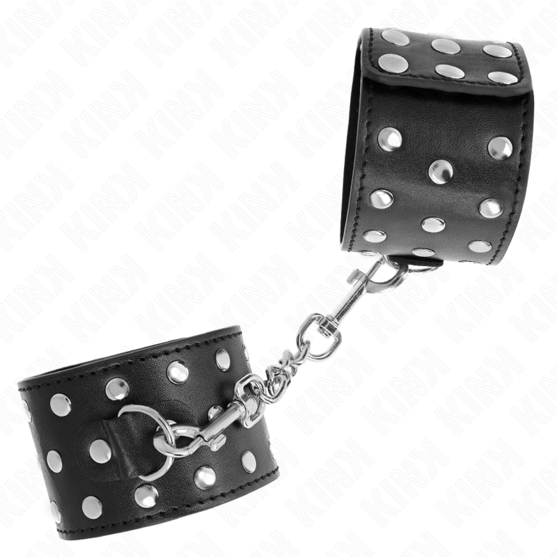 Muñequeras BDSM estilo punk ajustables 19-24 x 5,5 cm