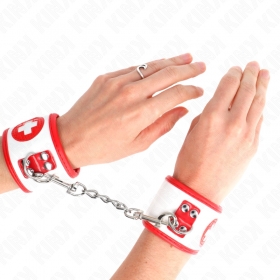 Restricciones de muñeca ajustables estilo enfermera 18-23 x 5 cm