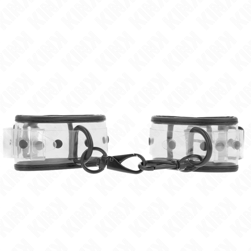Esposas de muñeca transparentes ajustables 18-30 x 5,5 cm