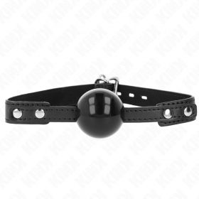 Mordaza de bola TPE suave 4 cm con correa 60 x 2 cm ajustable 37-52 cm Modelo 3