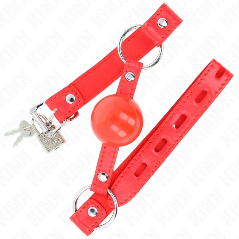 Mordaza de bola TPE 4 cm con correa 60 x 2 cm