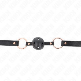Mordaza de bola TPE con correa ajustable 60 x 2 cm y bola de 4 cm