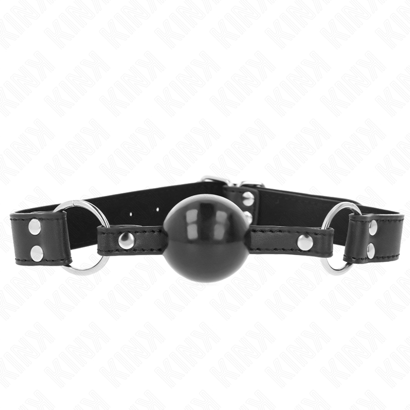 Mordaza de bola sólida de 4 cm con correa ajustable 62 x 2,5 cm y rango 42-58 cm
