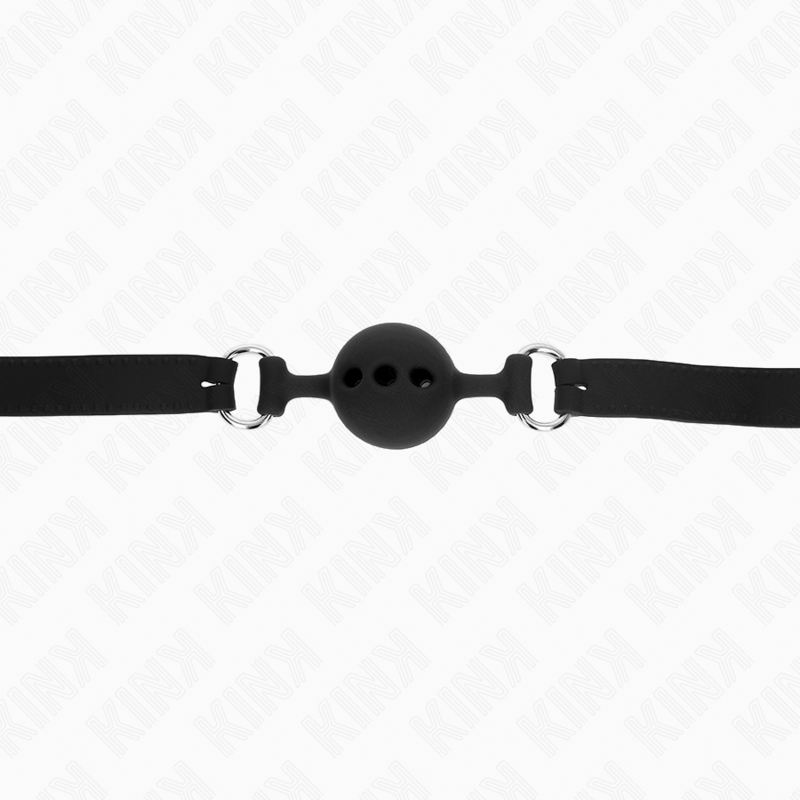 Mordaza de silicona ajustable 35-51 cm con bola negra