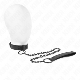 Collar de BDSM con correa de 65 cm y ajuste de 37-54 x 3 cm