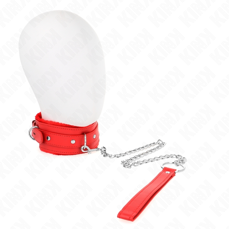 Collar de BDSM con correa de 65 cm y restricciones de 36-42 x 5,5 cm