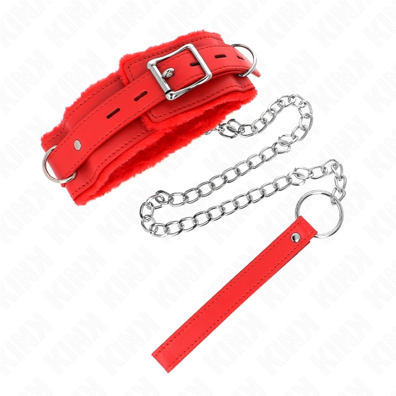 Collar de BDSM con correa de 65 cm y restricciones de 36-42 x 5,5 cm