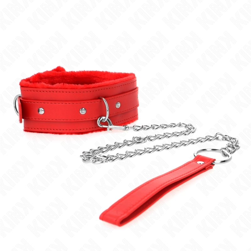 Collar de BDSM con correa de 65 cm y restricciones de 36-42 x 5,5 cm
