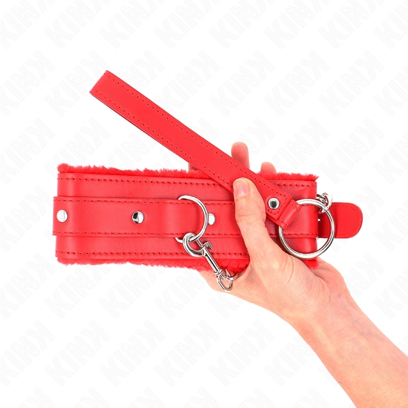 Collar de BDSM con correa de 65 cm y restricciones de 36-42 x 5,5 cm