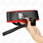 Collar BDSM con correa de 116 cm y gargantilla de cuero ajustable 40-48 x 6 cm