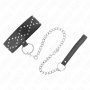 Collar BDSM con correa de 65 cm y gargantilla ajustable 36-43 x 5 cm Modelo 3
