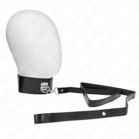 Collar BDSM con correa de 116 cm y gargantilla ajustable 36-43 x 5 cm Modelo 2