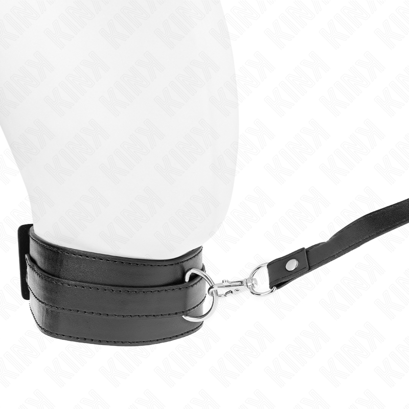 Collar BDSM con correa de 116 cm y gargantilla ajustable 36-43 x 5 cm Modelo 1