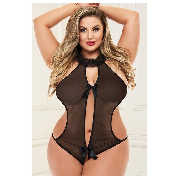 Teddy Escote en V - Negro