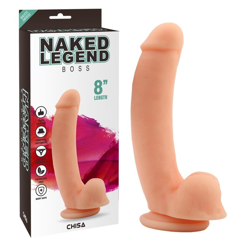 Dildo Realista Con Ventosa Y Arnés Boss 20,5 cm Negro