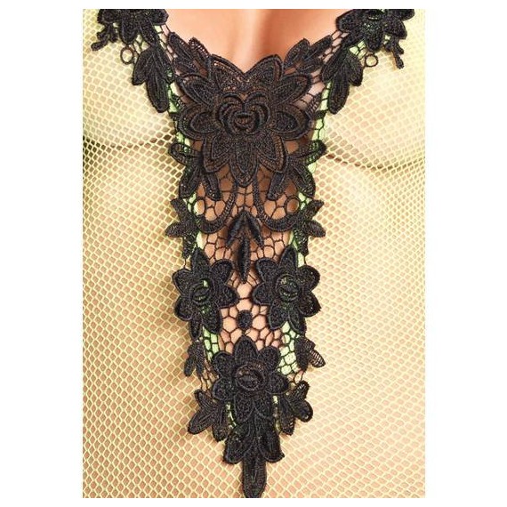 Mini Vestido de Red Verde