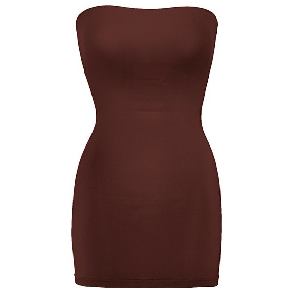 Vestido Opaco Microfibra - Marrón