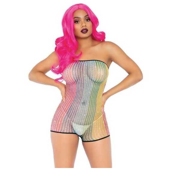 Mameluco Lurex Sin Tirantes - Arcoíris