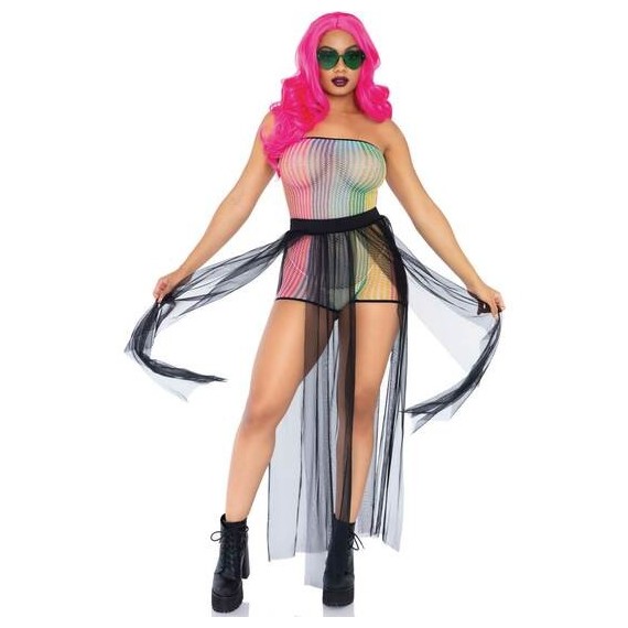 Mameluco Lurex Sin Tirantes - Arcoíris