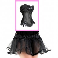 Corset Brokat Negro con Falda Tutú