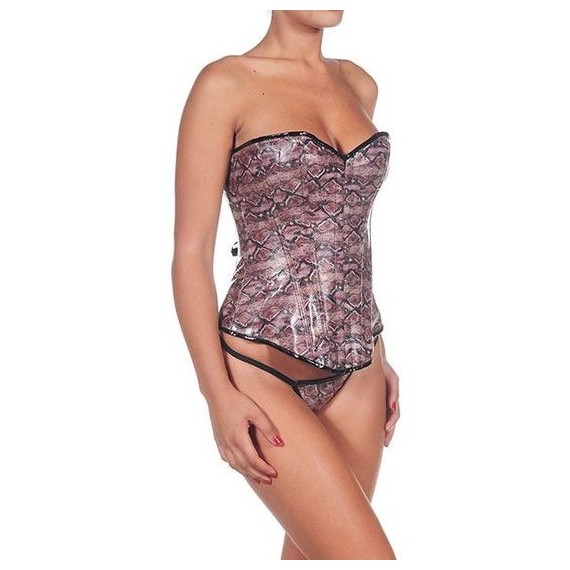 Corset Cocodrilo Morado