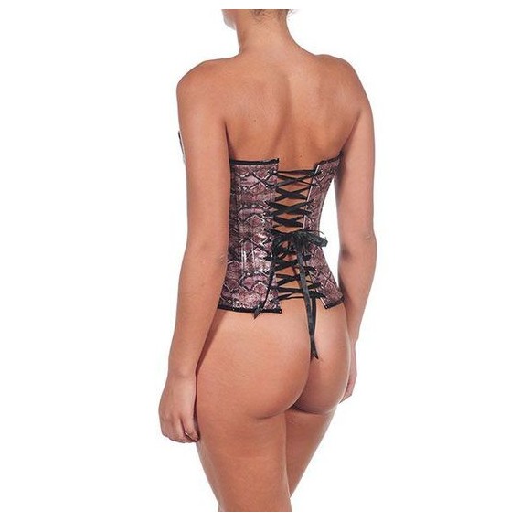 Corset Cocodrilo Morado