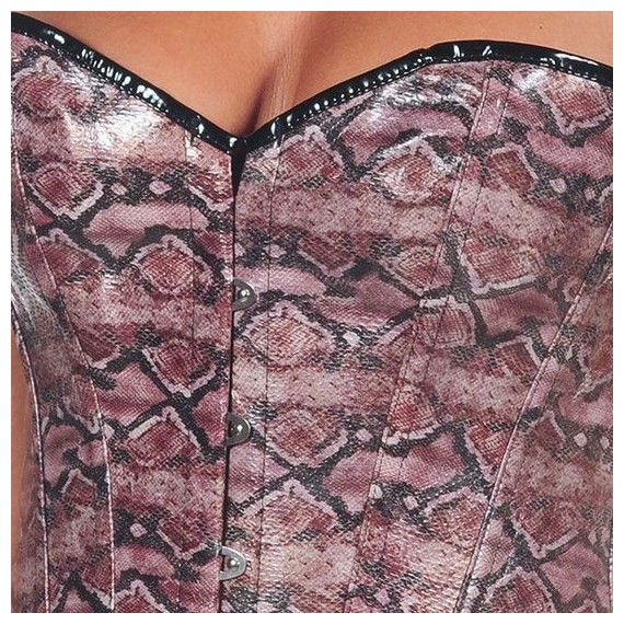 Corset Cocodrilo Morado